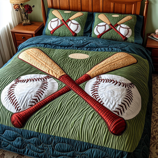 Home Run 3-Piece Quilted Bedding Set GFTOMA1402