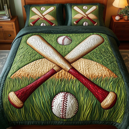 Home Run 3-Piece Quilted Bedding Set GFTOMA1403