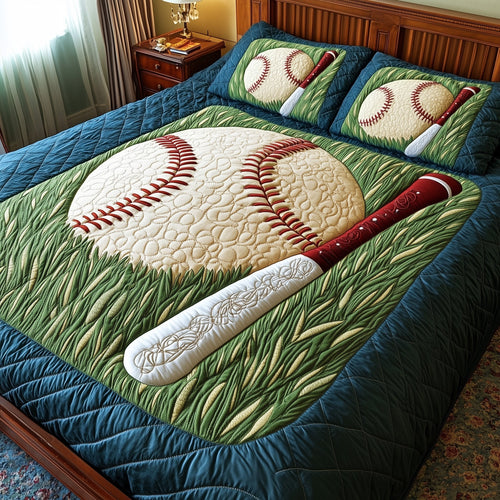 Home Run 3-Piece Quilted Bedding Set GFTOMA1405