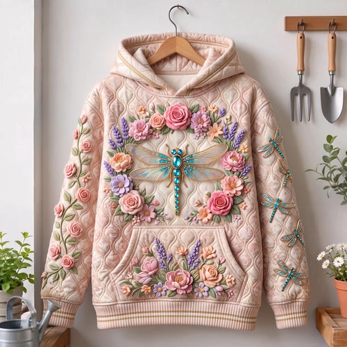 Rose Dragonfly Hoodie GFTOMA14156