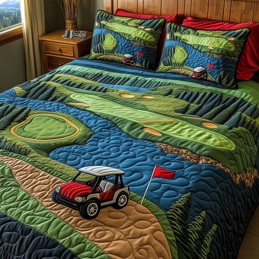 Fairway Dreams 3-Piece Quilted Bedding Set GFTOMA1420