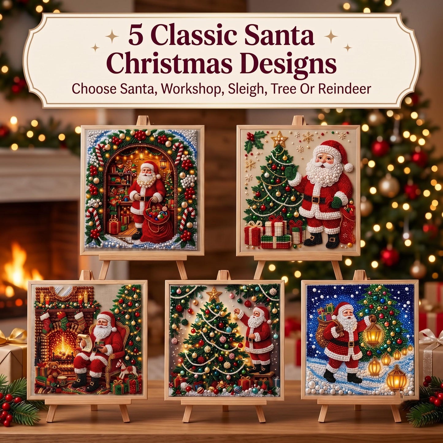 🔥 EARLY CHRISTMAS SALE 49% OFF - Santa Christmas DIY Diamond Pearl Art Kit