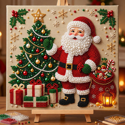 Santa Christmas DIY Diamond Pearl Art Kit GFTOMA14208