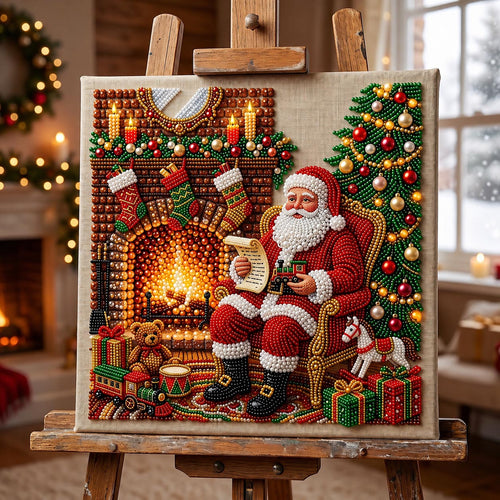 Santa Christmas DIY Diamond Pearl Art Kit GFTOMA14209