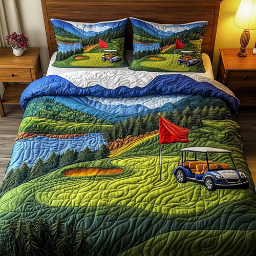 Fairway Dreams 3-Piece Quilted Bedding Set GFTOMA1421