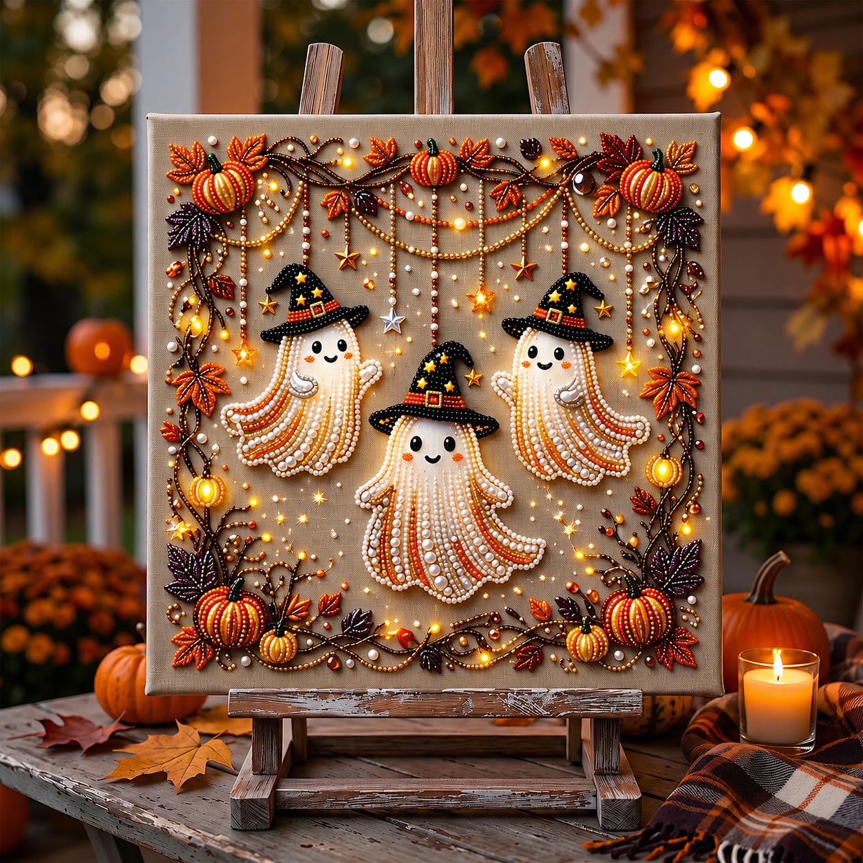 Halloween Ghost DIY Diamond Pearl Art Kit GFTOMA14216