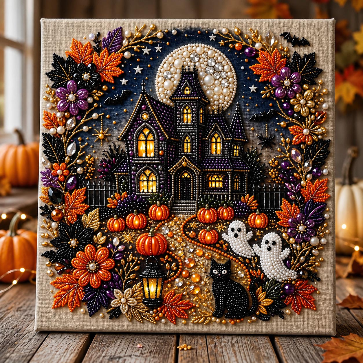 Halloween Ghost DIY Diamond Pearl Art Kit GFTOMA14217