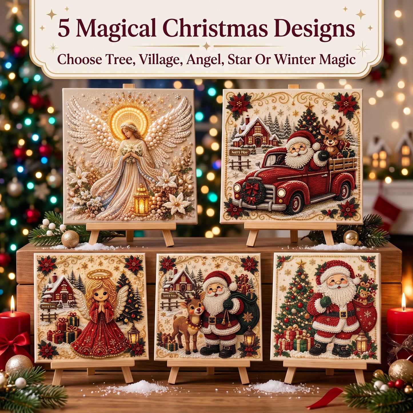 🔥 EARLY CHRISTMAS SALE 49% OFF - Christmas Magic  DIY Diamond Pearl Art Kit
