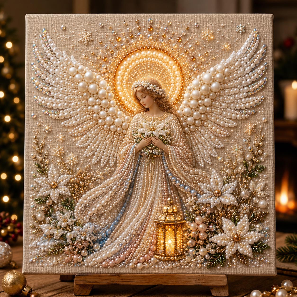 Christmas Angel DIY Diamond Pearl Art Kit GFTOMA14223