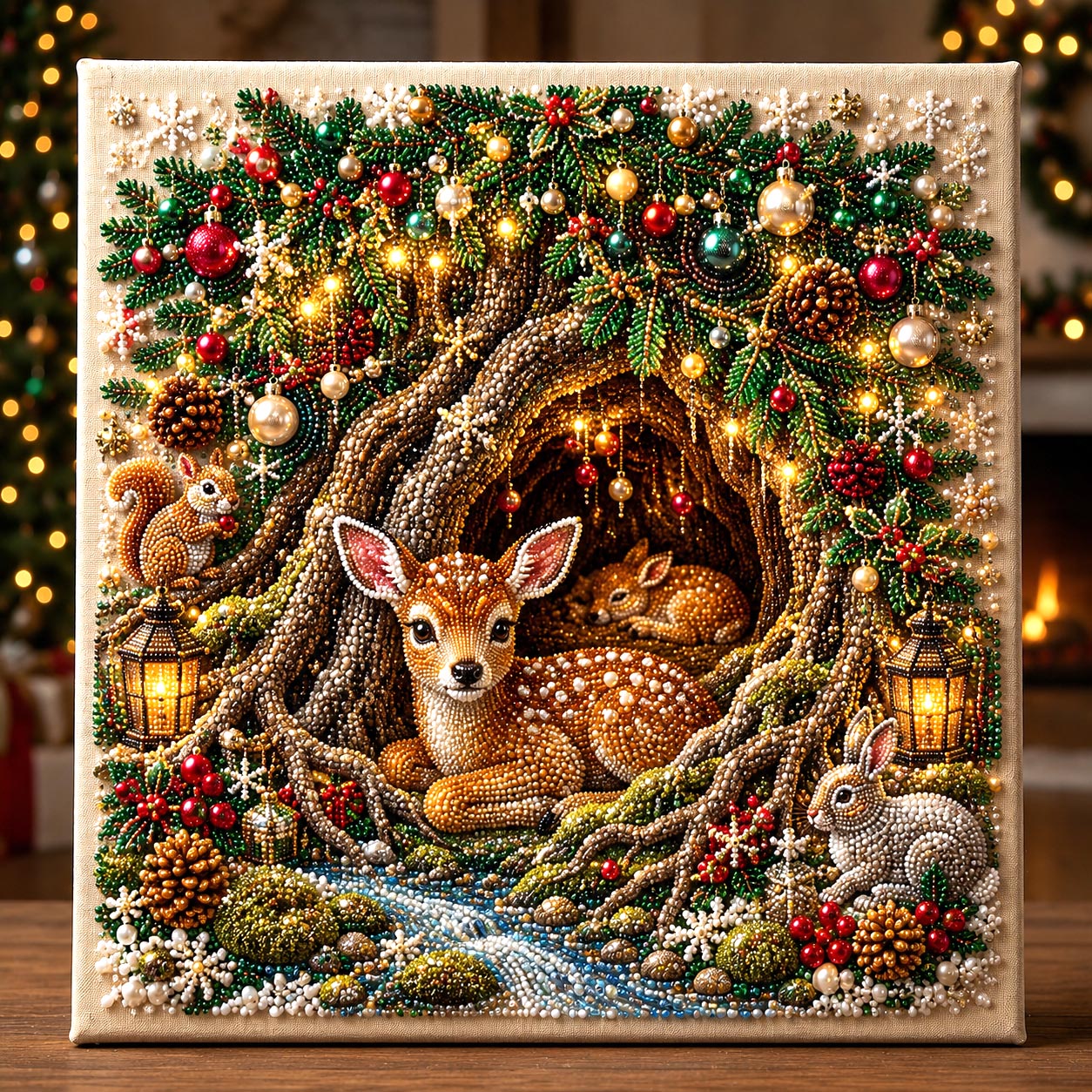 🔥 EARLY CHRISTMAS SALE 49% OFF - Woodland Deer DIY Diamond Pearl Art Kit GFTOMA14239