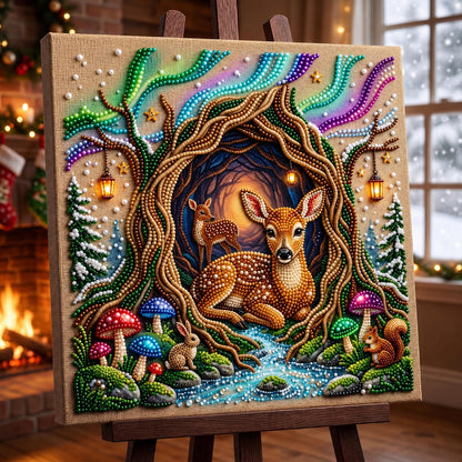 🔥 EARLY CHRISTMAS SALE 49% OFF - Woodland Deer DIY Diamond Pearl Art Kit GFTOMA14239