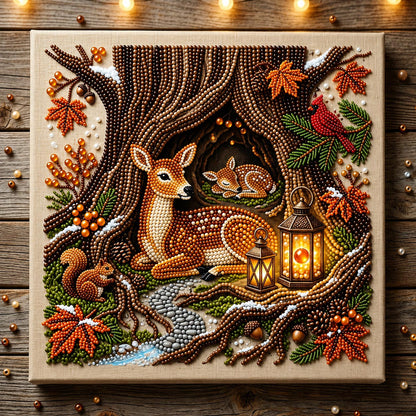 🔥 EARLY CHRISTMAS SALE 49% OFF - Woodland Deer DIY Diamond Pearl Art Kit GFTOMA14239
