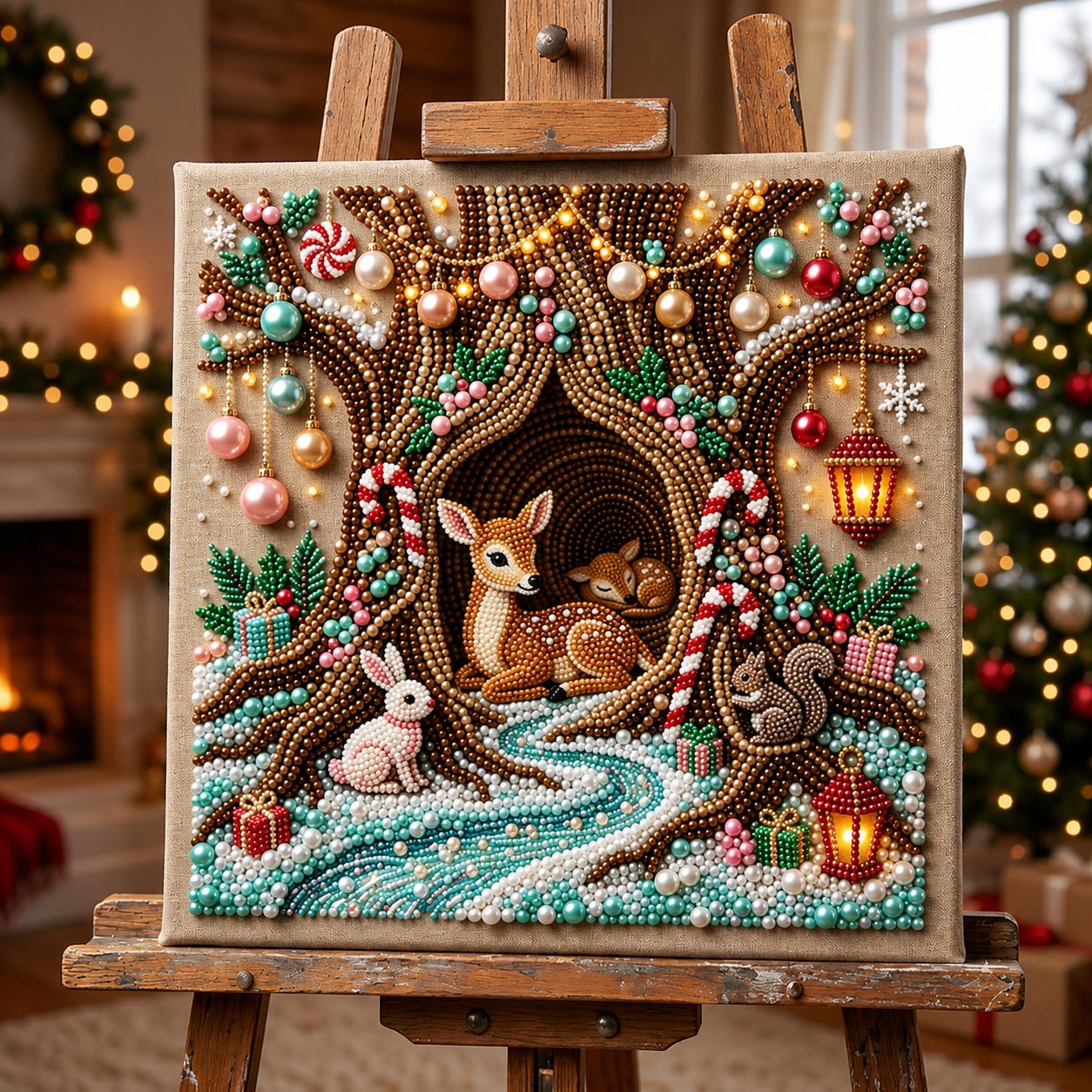 🔥 EARLY CHRISTMAS SALE 49% OFF - Woodland Deer DIY Diamond Pearl Art Kit GFTOMA14239