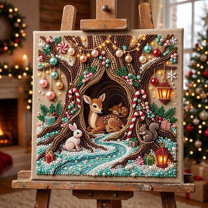 🔥 EARLY CHRISTMAS SALE 49% OFF - Woodland Deer DIY Diamond Pearl Art Kit GFTOMA14239
