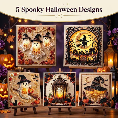 🔥 EARLY HALLOWEEN SALE 49% OFF - Halloween Ghost DIY Diamond Pearl Art Kit GFTOMA14238