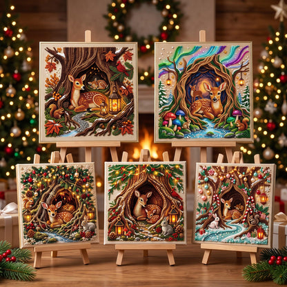 🔥 EARLY CHRISTMAS SALE 49% OFF - Woodland Deer DIY Diamond Pearl Art Kit GFTOMA14239