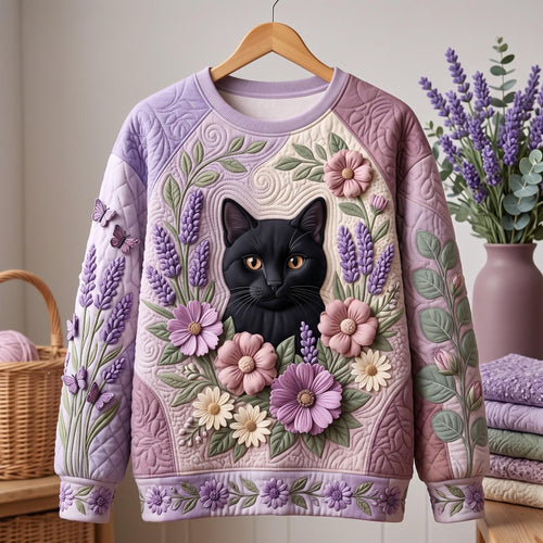 Black Cat Garden Sweatshirt GFTOMA14270