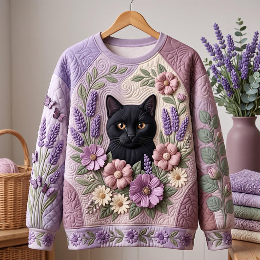 Black Cat Garden Sweatshirt GFTOMA14270