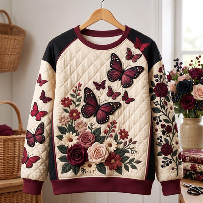 Floral Butterfly Sweatshirt GFTOMA14273
