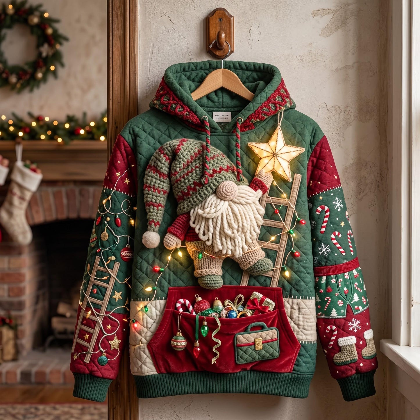 Santa Gnome Hoodie GFTOMA14276