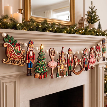 Nutcracker Custom Shape Wooden Garland GFTOMA14358