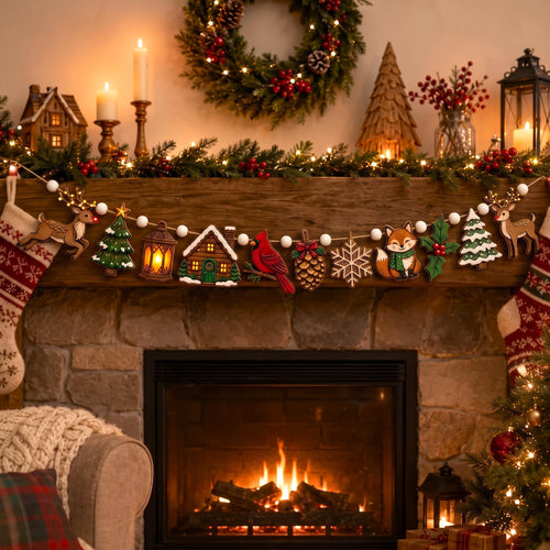 Gingerbread Custom Shape Wooden Garland GFTOMA14361