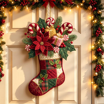 Candy Stocking Custom Shape Quilted Door Hanger GFTOMA14367