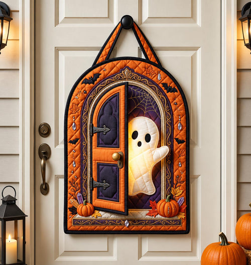 Ghostly Halloween Custom Shape Quilted Door Hanger GFTOMA14391