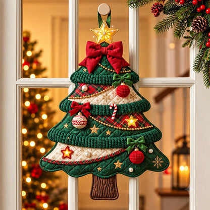 Christmas Tree Custom Shape Quilted Door Hanger GFTOMA14395