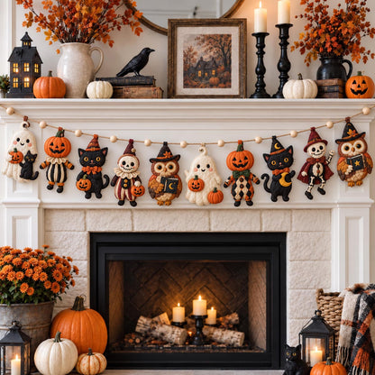 Halloween Parade Custom Shape Quilted Garland GFTOMA14484