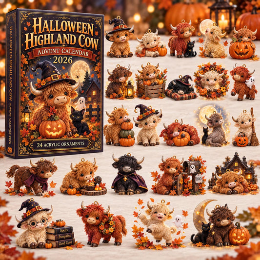 Halloween Highland Cow Advent Calendar 2026 GFTOMA14569
