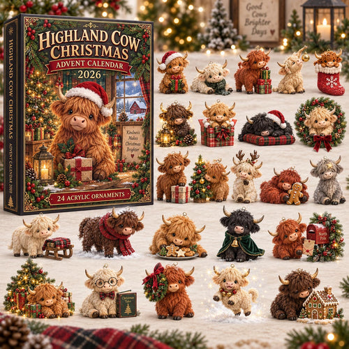 Highland Cow Christmas Advent Calendar 2026 GFTOMA14570