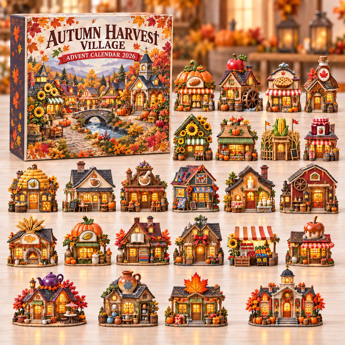 Autumn Harvest Village Advent Calendar 2026 GFTOMA14575