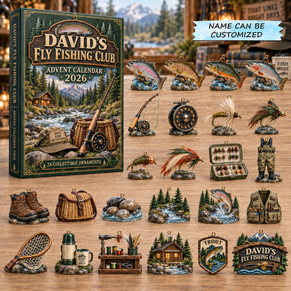 Personalized Fly Fishing Advent Calendar 2026 QTCUZ GFTOMA14635