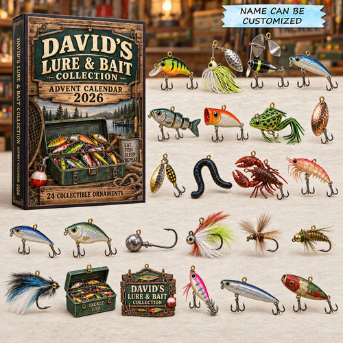 Personalized Lure Bait Advent Calendar 2026 QTCUZ GFTOMA14639