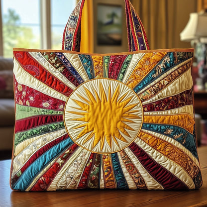 Hippie Sun Quilted Tote Bag GFTOMA1463