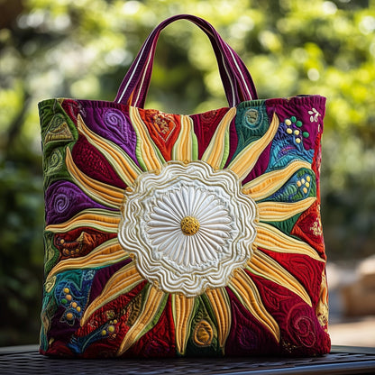 Hippie Sun Quilted Tote Bag GFTOMA1466