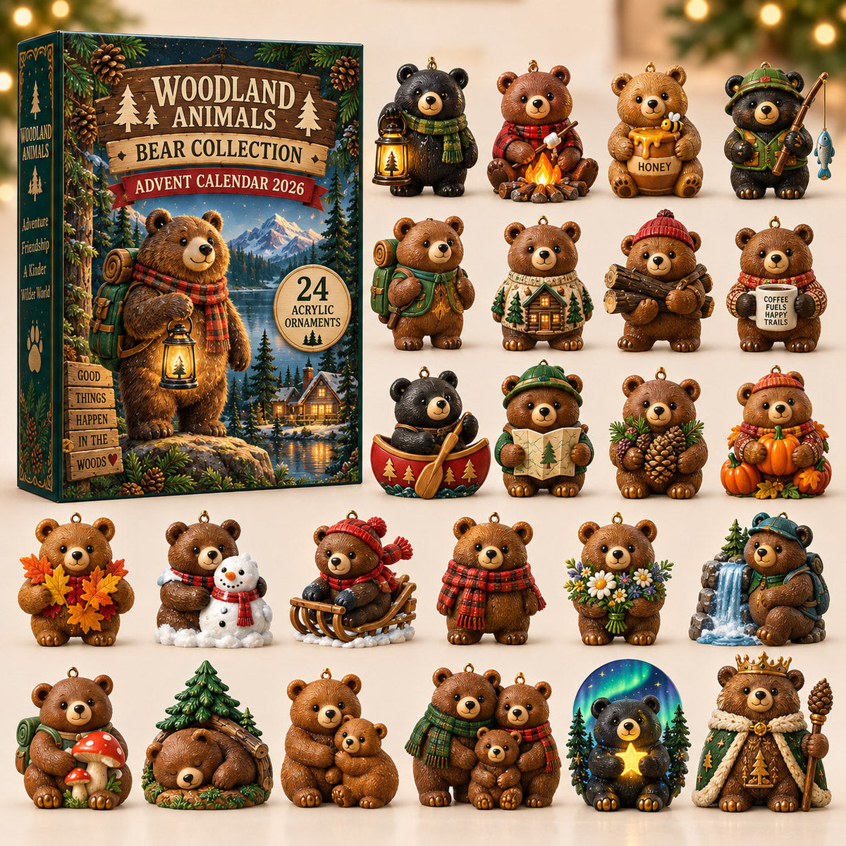 Woodland Bear Advent Calendar 2026 GFTOMA14686