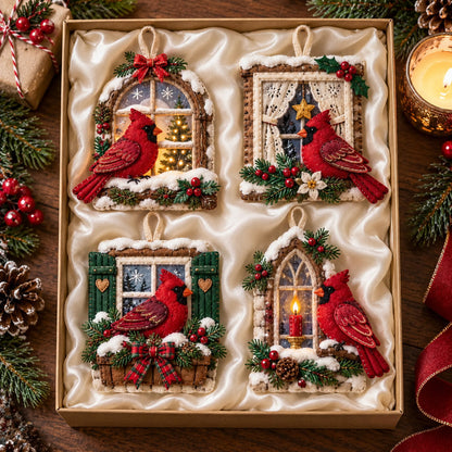 Cardinal Window Felt Ornament Gift Set GFTOMA14704