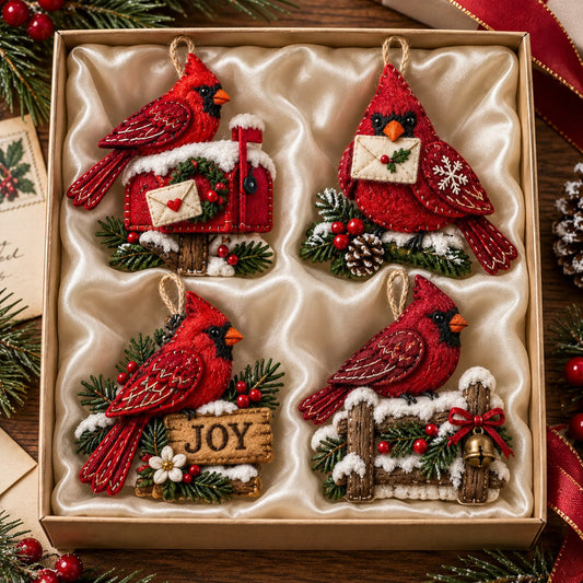 Cardinal Mail Felt Ornament Gift Set GFTOMA14705