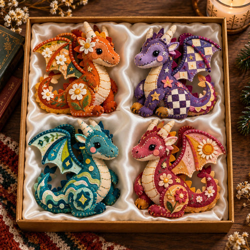 Mystic Dragon Felt Ornament Gift Set GFTOMA14710