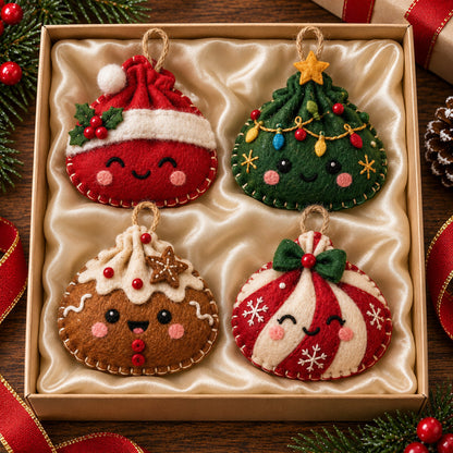 Holiday Dumpling Felt Ornament Gift Set GFTOMA14717