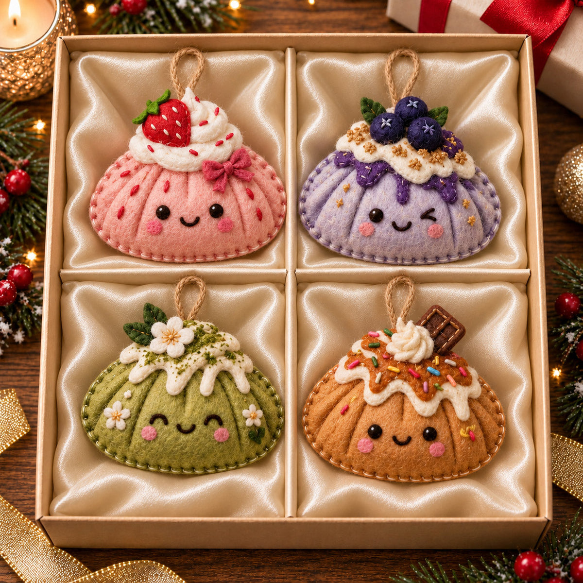 Christmas Squishy Felt Ornament Gift Set GFTOMA14718