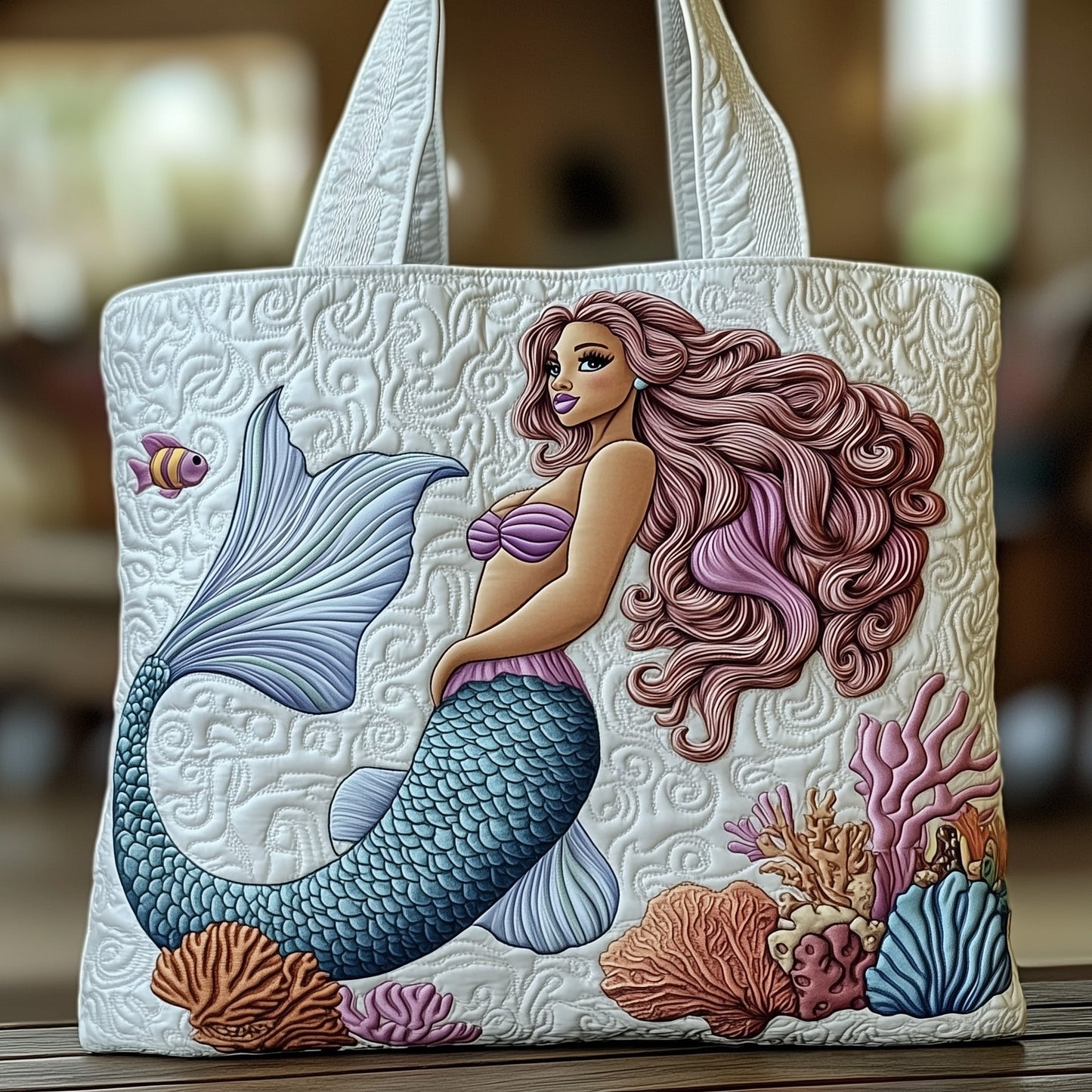 Mermaid Quilted Tote Bag GFTOMA1484