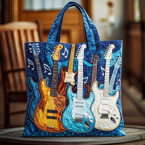 Guitar Quilted Tote Bag GFTOMA1487