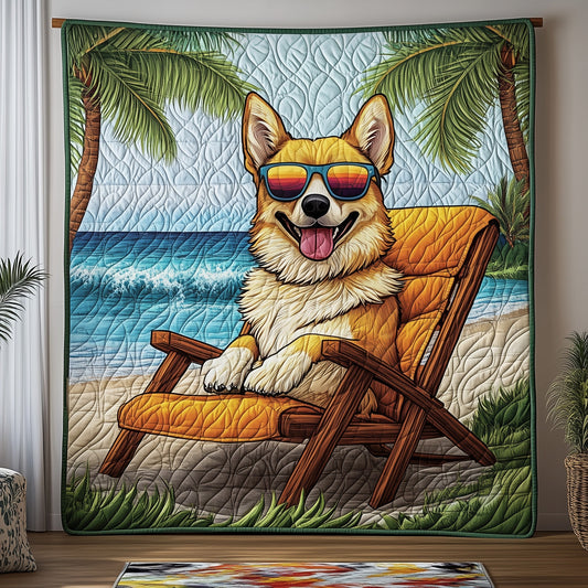 Corgi Quilted Blanket GFTOMA148