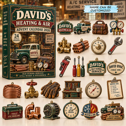 Personalized Heating Air Advent Calendar 2026 QTCUZ GFTOMA14909