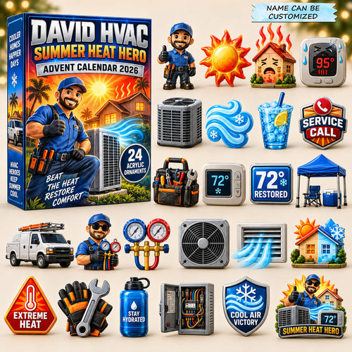 Personalized Summer HVAC Advent Calendar 2026 QTCUZ GFTOMA14911