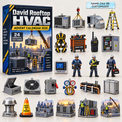 Personalized Rooftop HVAC Advent Calendar 2026 QTCUZ GFTOMA14912