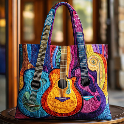 Guitar Quilted Tote Bag GFTOMA1493